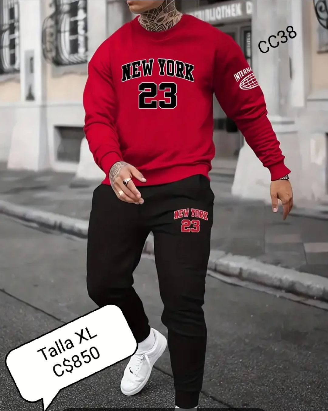 Conjunto Jogger y sudadera para caballero