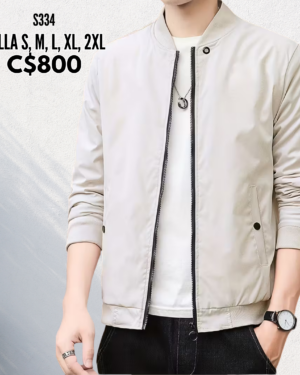 Chaqueta estilo impermeable beige - S334