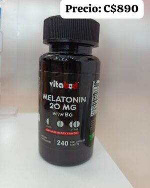 Melatonina de 20 mg con Vitamina B6