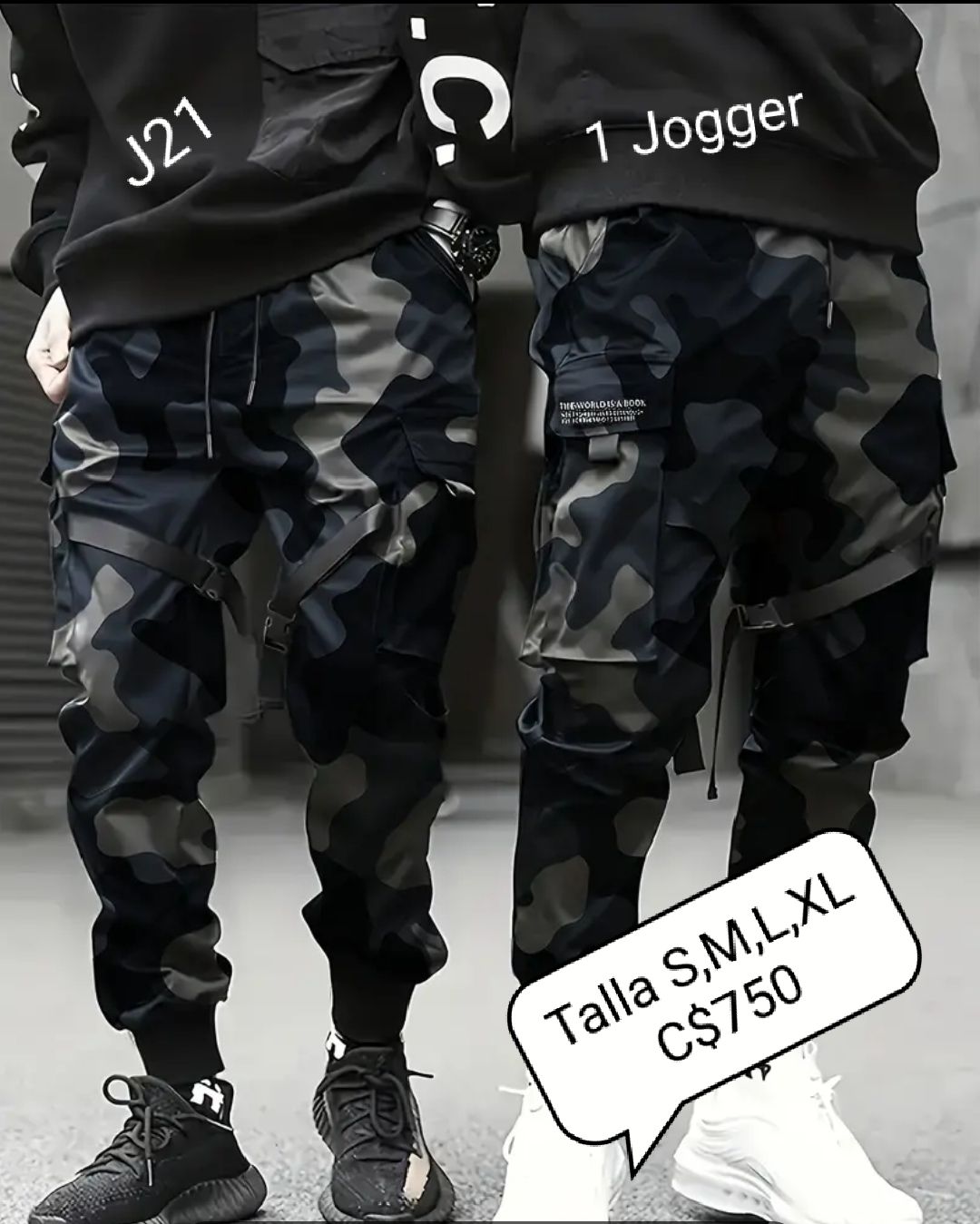 Jogger camuflado para caballero estilo urbano