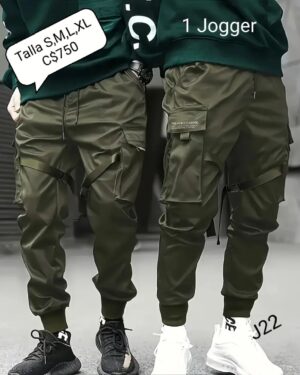 Jogger estilo urbano franja blanca