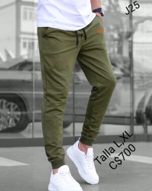 Jogger color verde oscuro para caballero