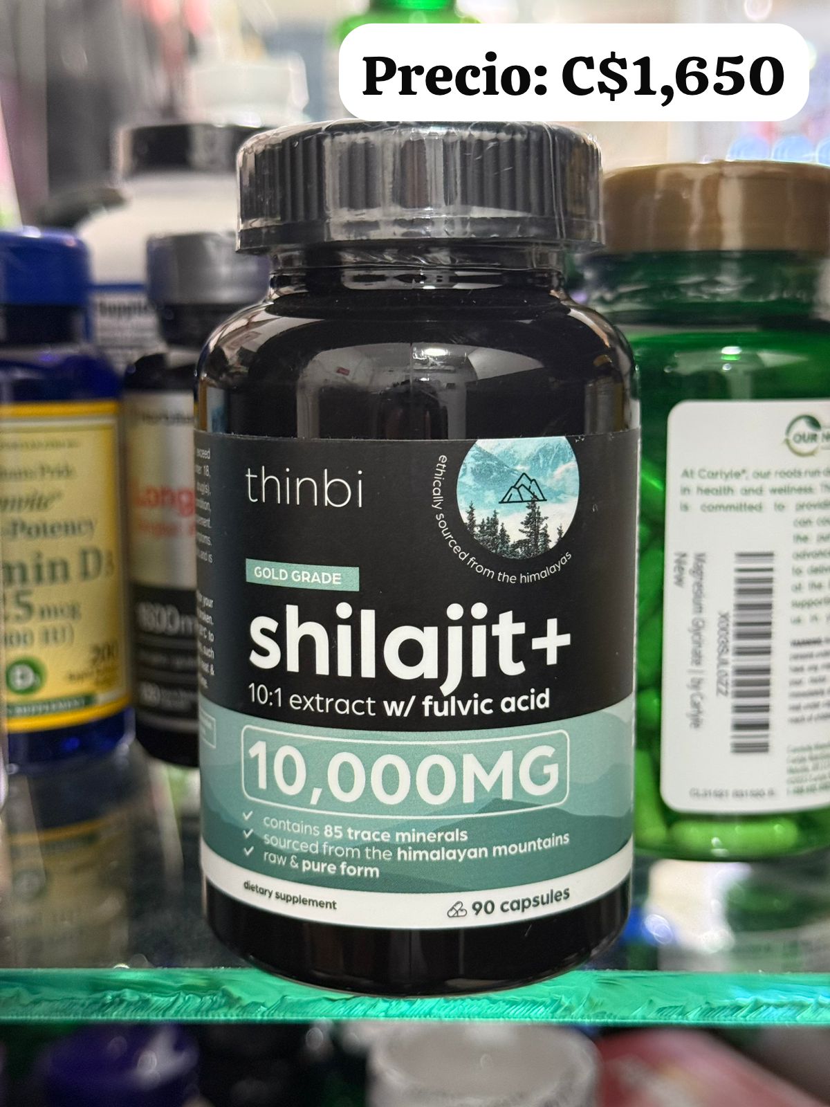 Shilajit en capsula del Himalaya 10,000md