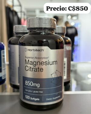 Citrato de magnesio de 850mg de absorción rápida