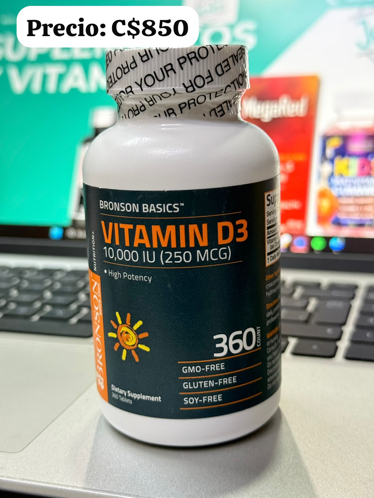 vitamina D3, 10,000iu