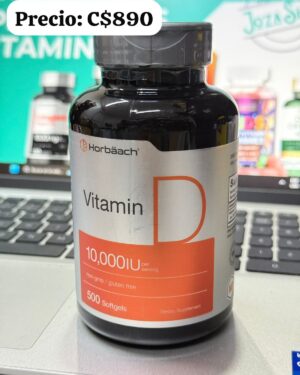 Vitamina D, 10,000 IU - Horbach 500 Softgels
