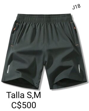 Short verde olivo con bolsa laterales con ziper