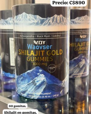 Shilajit en gomitas con black musli y tribulus