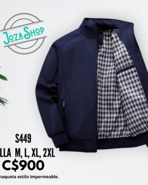 Chaqueta estilo impermeable.--S449