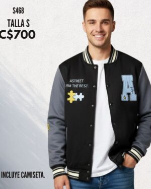 Chaqueta estilo universitaria - S468